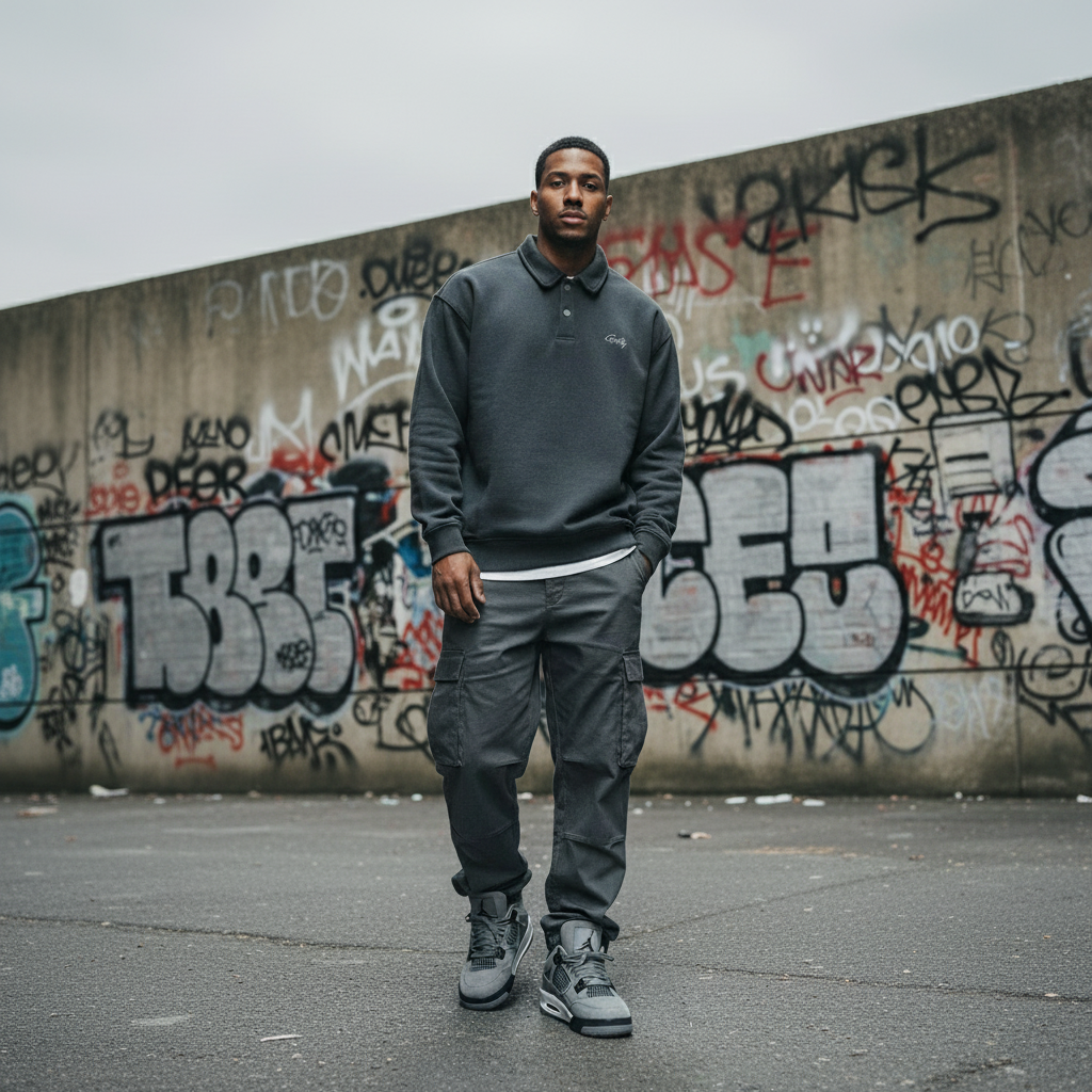 Black polo London estate