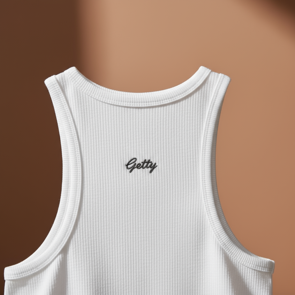 Getty Essential Tank Top - Branding Detail